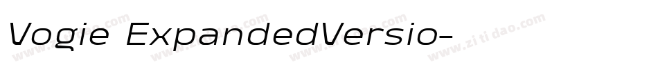 Vogie ExpandedVersio字体转换